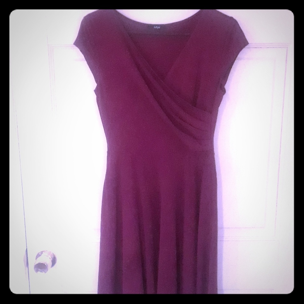 Burgundy Wrap Dress